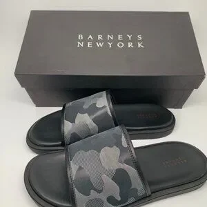 Mens Leather Slide Sandal by Barneys New York NEW! Barney main image 2